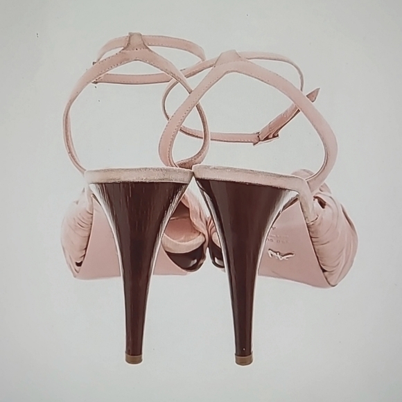 Alexandra Neel Pleated Chiffon Sandals - Size: 10 | IT 40 - - Picture 4 of 5